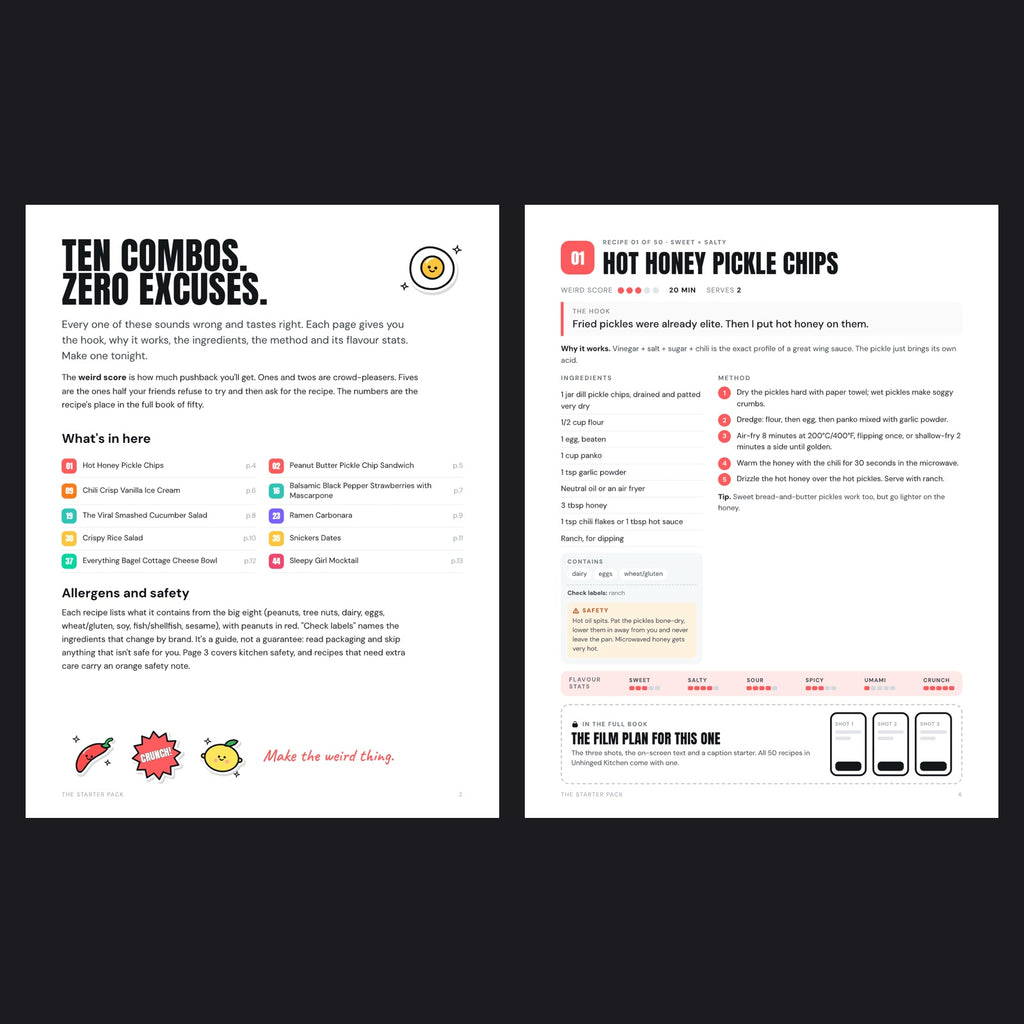 The Starter Pack: 10 Weird Food Combos (Free PDF)