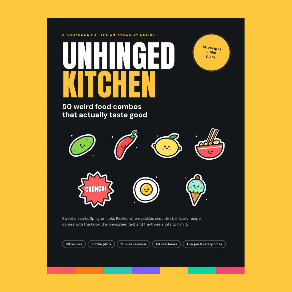 Unhinged Kitchen: 50 Weird Food Combos That Actually Taste Good (PDF Cookbook)